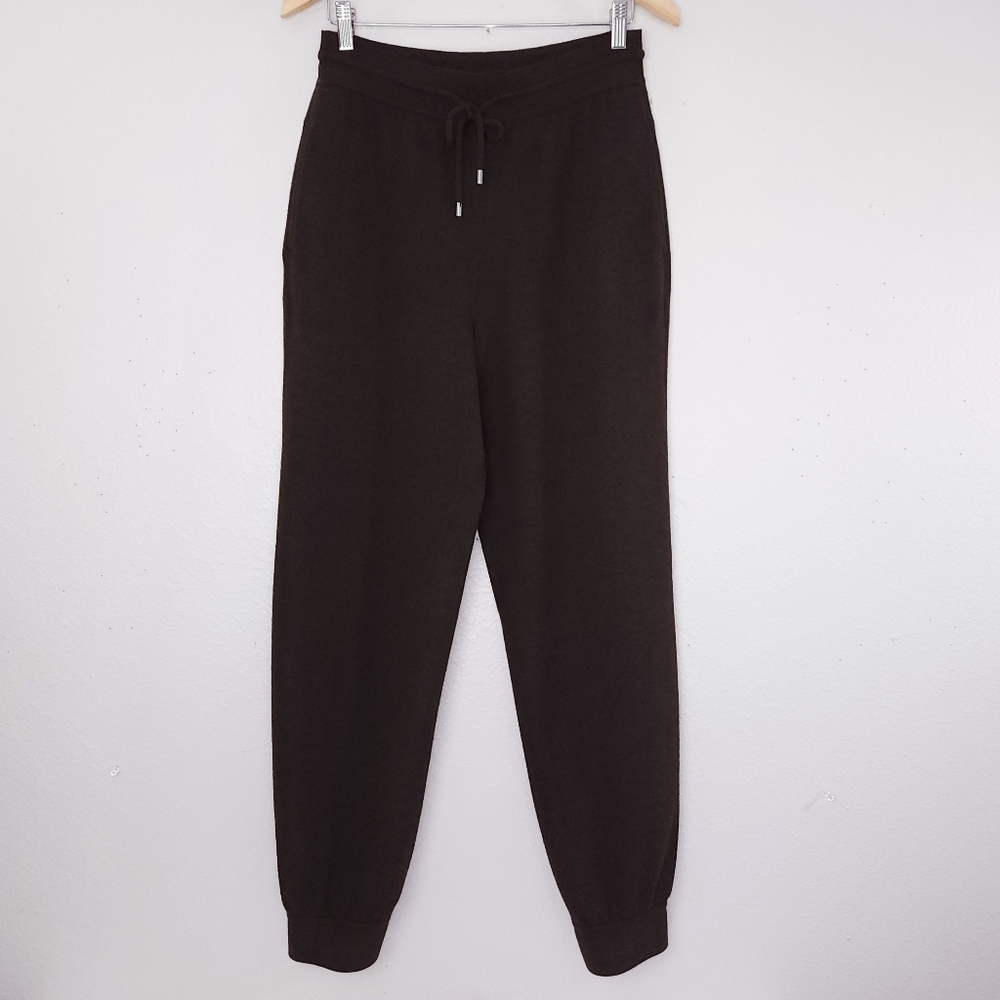 Loro Piana Rassa Pants Virgin Wool Jogger Pecora Nera Fleece MEDIUM Brown - Picture 3 of 12